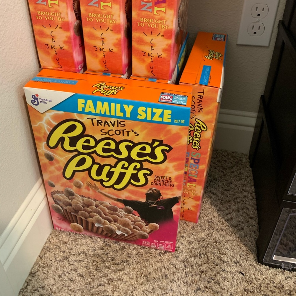 Travis Scott cereal box family size